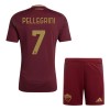 Original Trikotsatz AS Rom Pellegrini 7 Heimtrikot 2024-25 Für Kinder